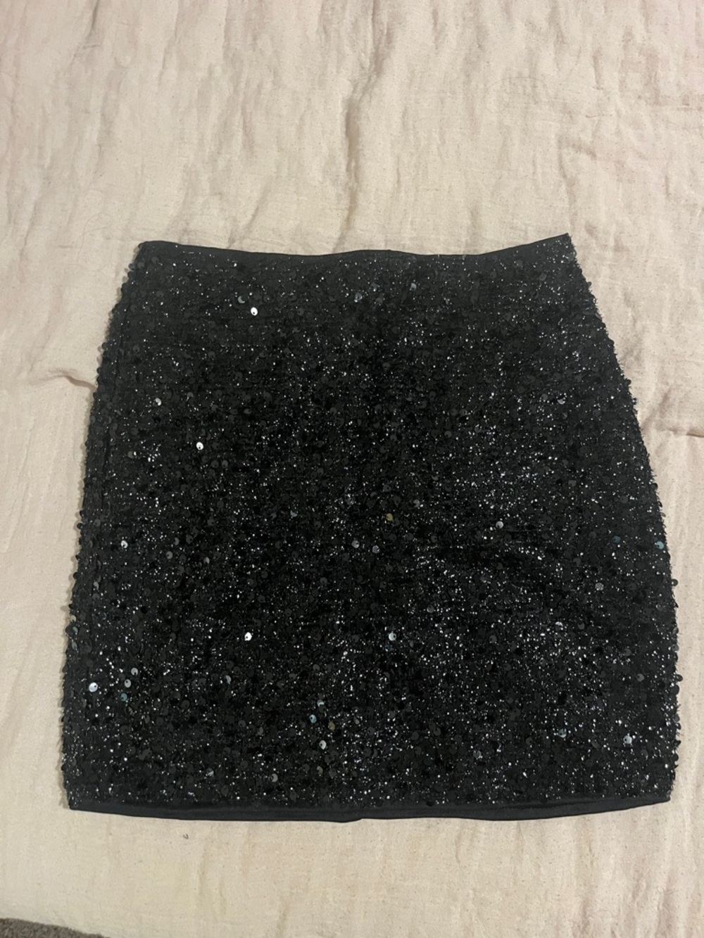 SHEIN Black Sequin Mini Skirt - Sparkling Party Skirt